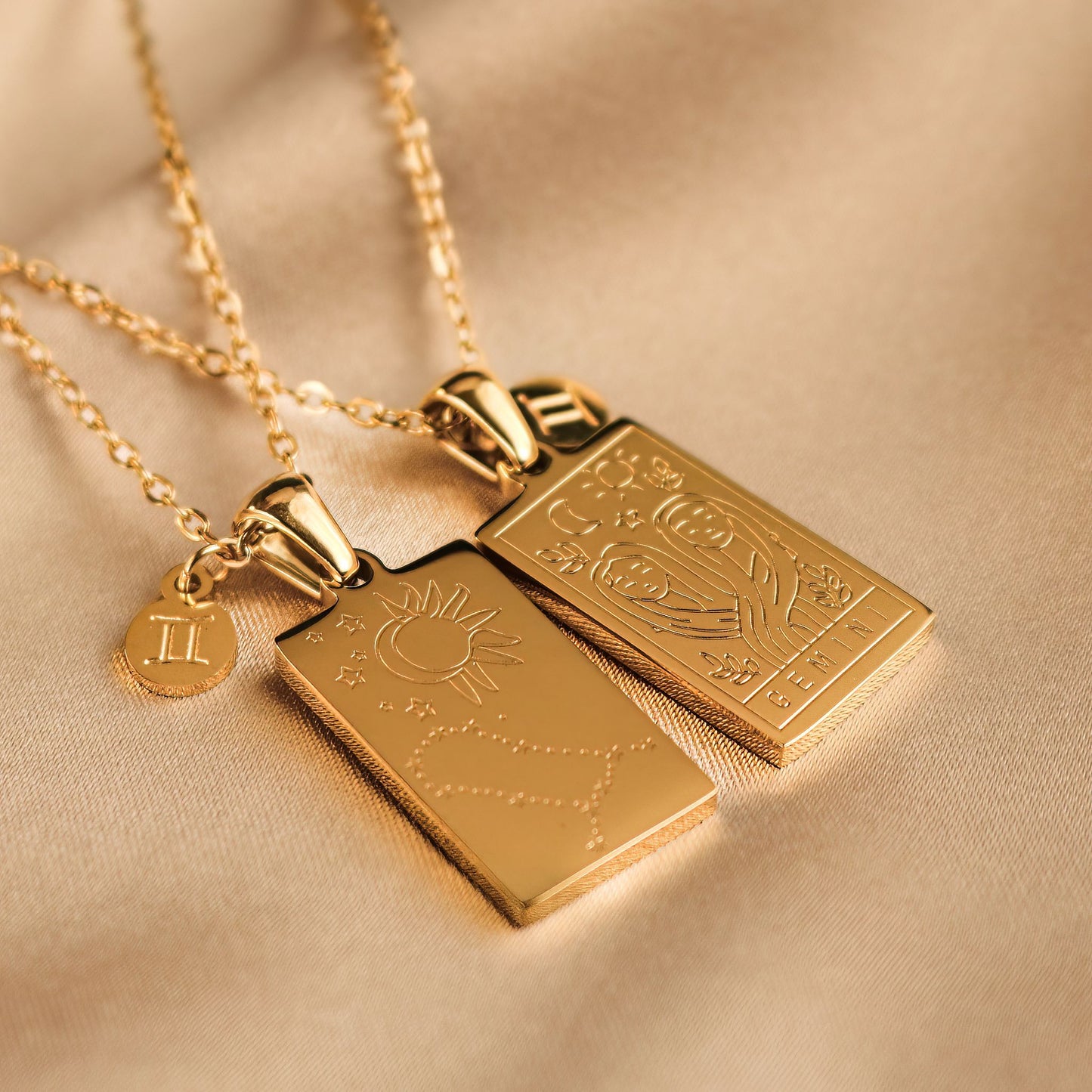 Zodiac Tarot Card Necklace