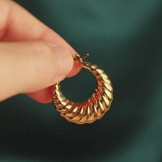 Croissant Hoop Earrings