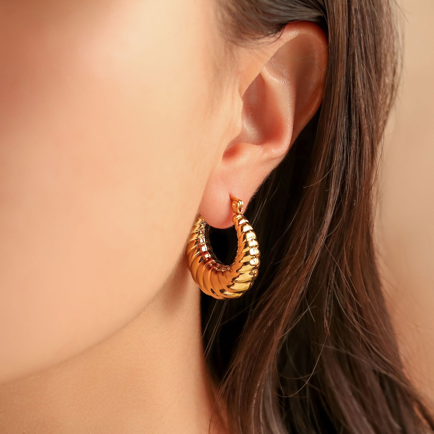 Croissant Hoop Earrings