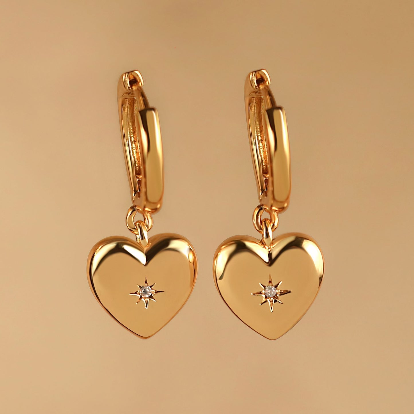 Starburst Heart Earrings