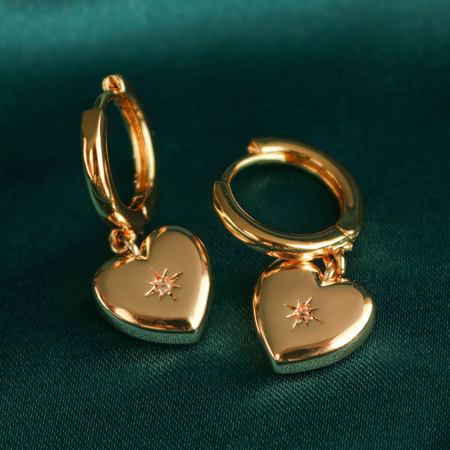 Starburst Heart Earrings