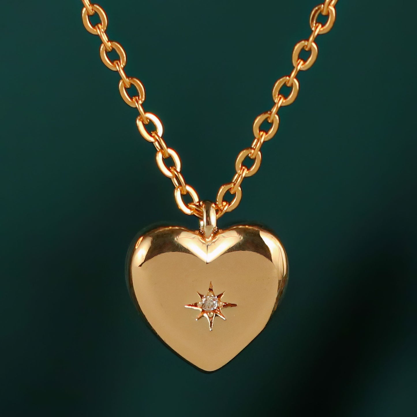 Starburst Heart Necklace