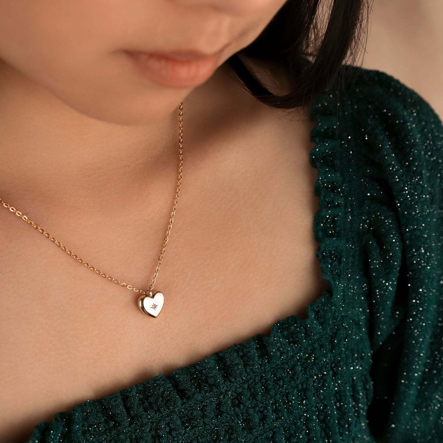 Starburst Heart Necklace