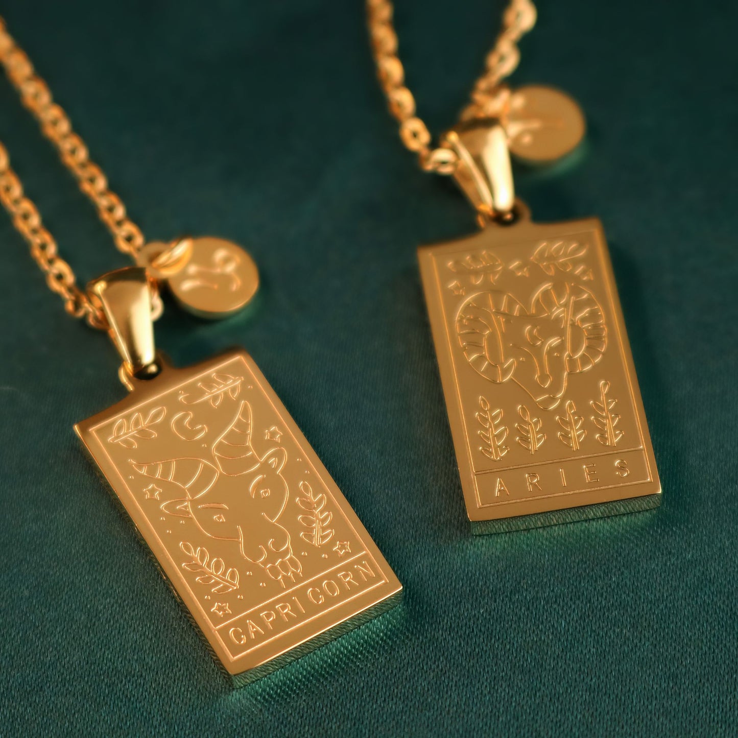 Zodiac Tarot Card Necklace